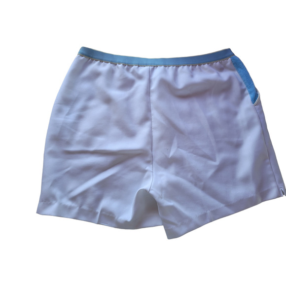 VINTAGE 70s Jimmy Connors White Tennis Shorts Sz 42T Retro Athletic USA Made - Picture 4 of 9